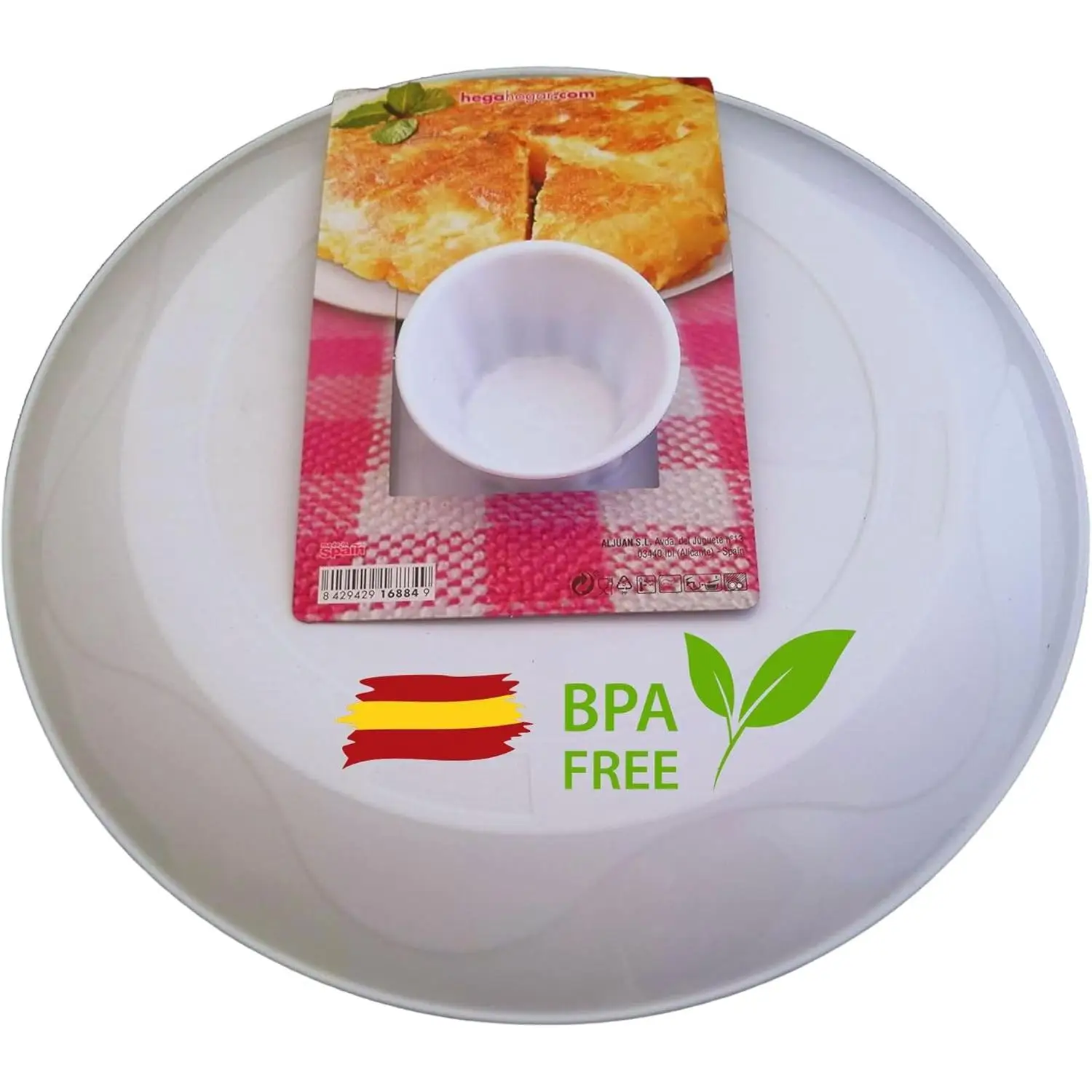 C.A | Volteador de Tortilla de Patatas 🥘 | Tapa Giratoria | Fácil de Usar | Cocina Segura y Sin Derrames