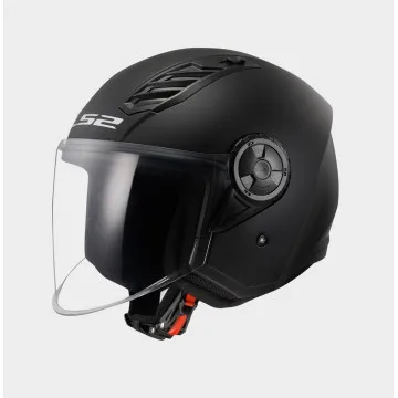 Jet Helmet LS2 OF616 Airflow II Solid black matte 22.06 366161011