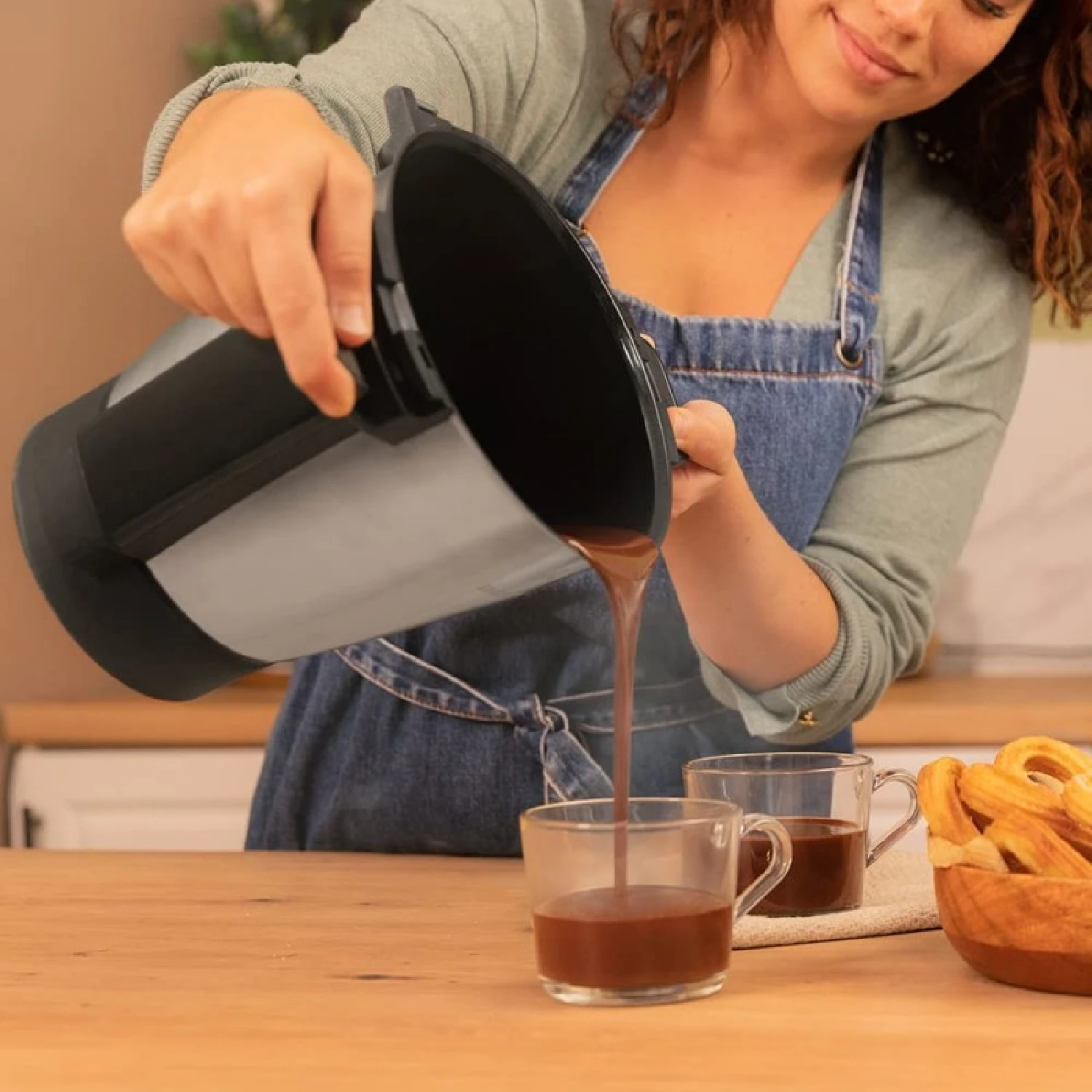Cecotec Jarra Cerámica Habana Easy. Capacidad de 3,3 Litros, Jarra de Acero Inoxidable con Revestimiento cerámico