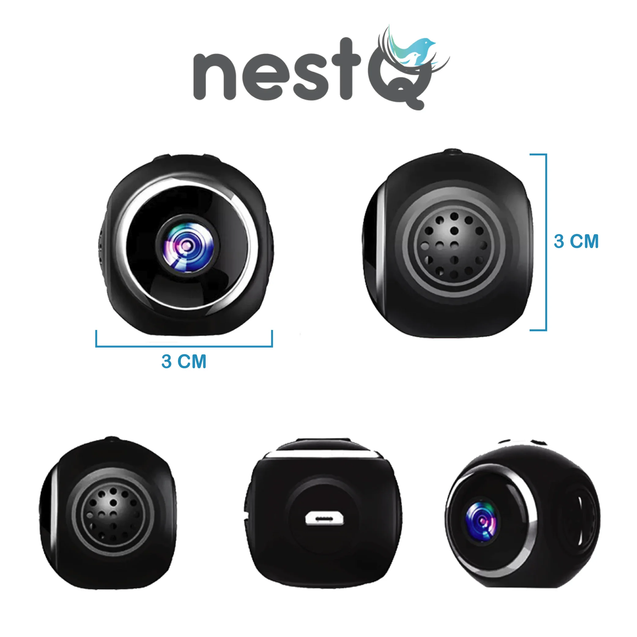 NestQ Mini spy Camera X11 WiFi action Full HD1080p night vision indoor surveillance outdoor security Camera recorder portable Video Camera