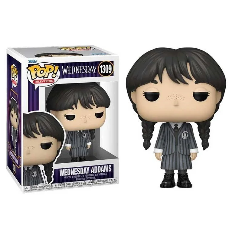 FUNKO POP! MIÉRCOLES ADDAMS, 67457, Nº1309, TIENDA CON LICENCIA OFICIAL, ENVIO EN 24-48 HORAS EN PENÍNSULA, FIGURA, CABEZÓN, MUÑECO, JUGUETES, SERIE, NETFLIX, COMEDIA, TERROR