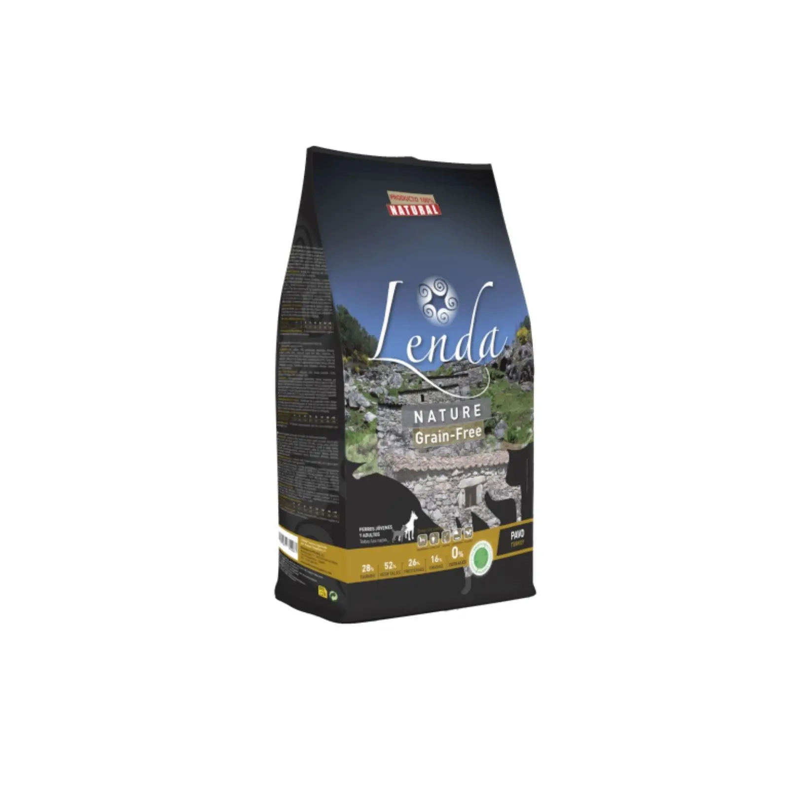 Lenda Pavo Hipoalergénico – Pienso Natural Grain Free para Perros Jóvenes y Adultos
