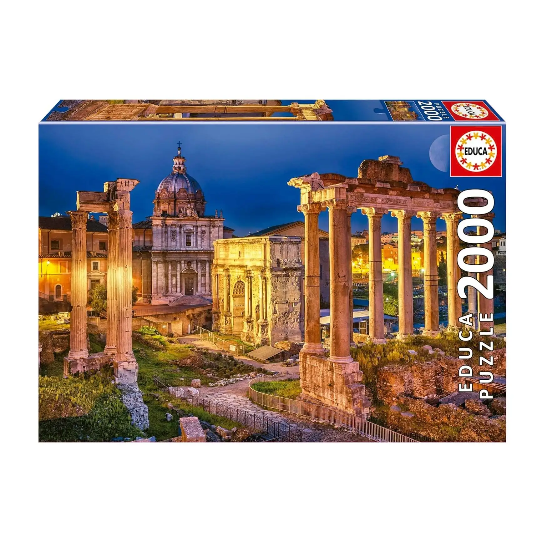 educa - puzzle de 2000 piezas foro romano incluye pegamento fix puzzle 14 anos educa 19619