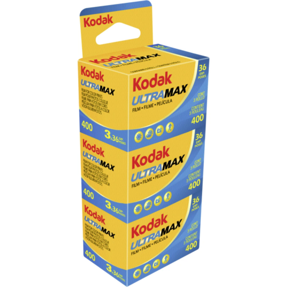 Reel Kodak FILM analog Pack of 3 reels GC 135 36 exposures ULTRA MAX 400 ISO FILM reel 35mm