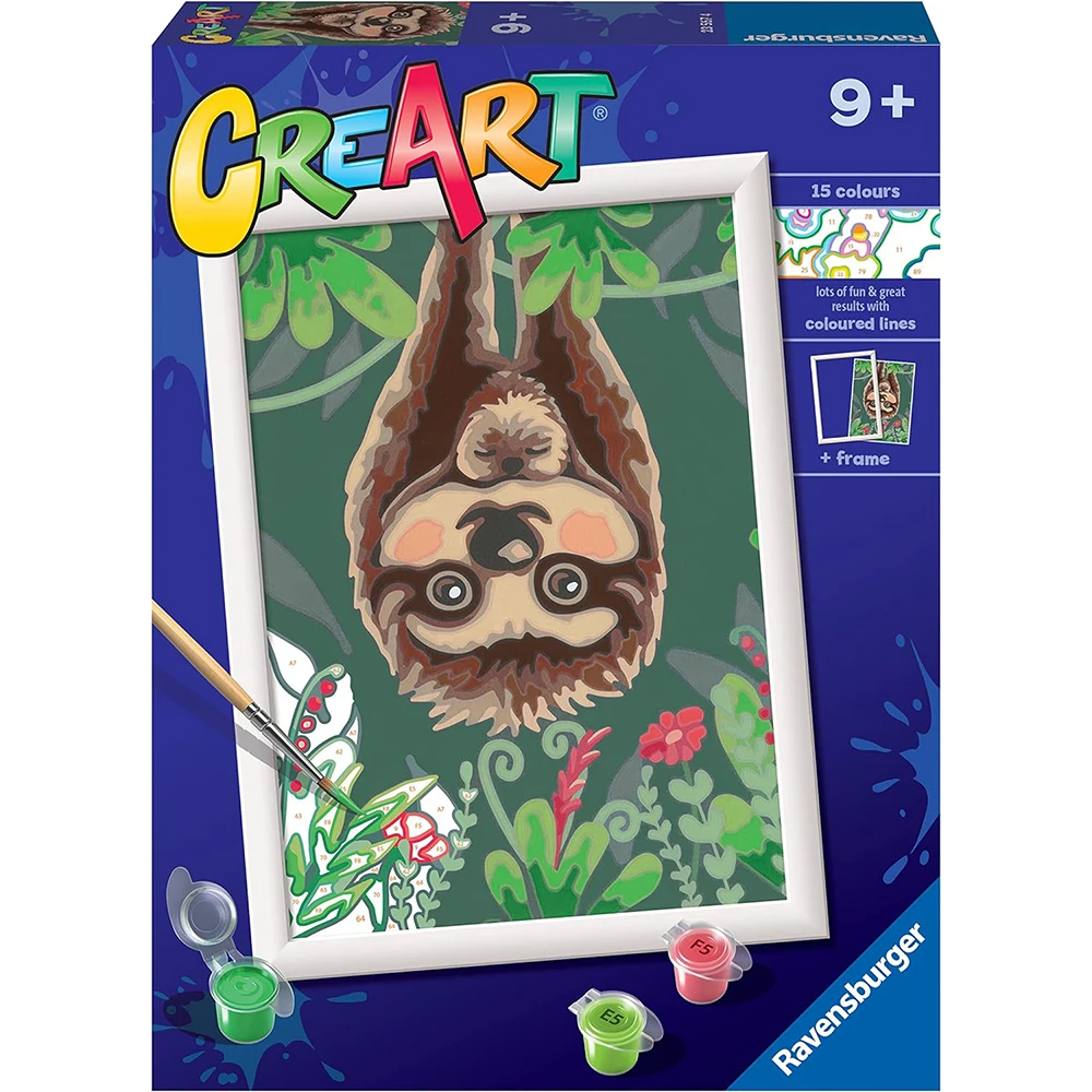 RAVENSBURGER CREART KIT PINTURA PEREZOSO PASANDO EL RATO, 23567, TIENDA CON LICENCIA OFICIAL