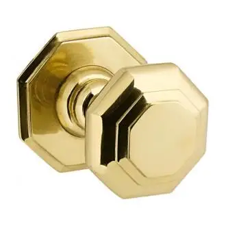 Door Knob COPAL Ø70 polished glitter octagonal shape.