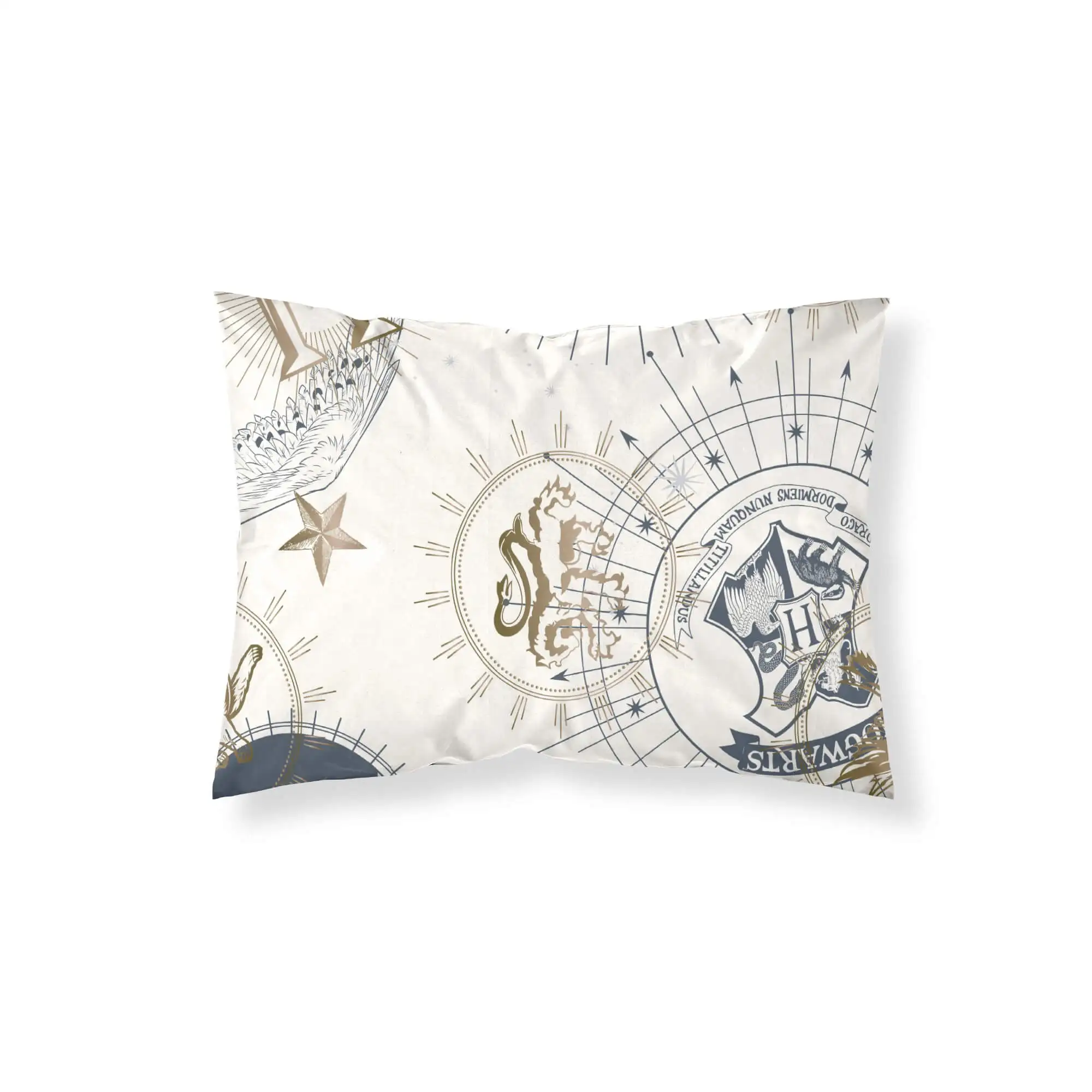 BL Belum Funda Almohada Estampado Harry Potter Gold Beige