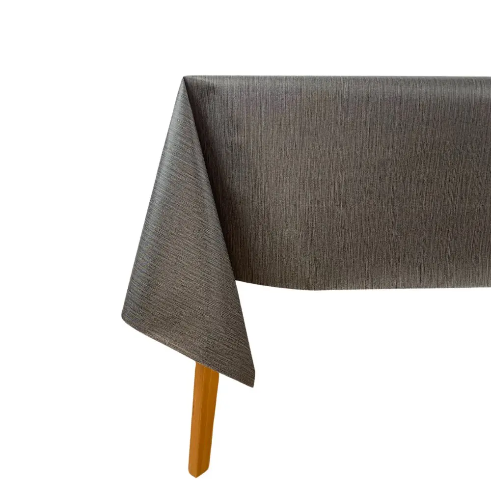 Mantel Hulehule Tex Hule PVC Estampado Liso, Jaspeado con Tonos Grises Anti manchas Impermeable - WALLACE ANTRACITE