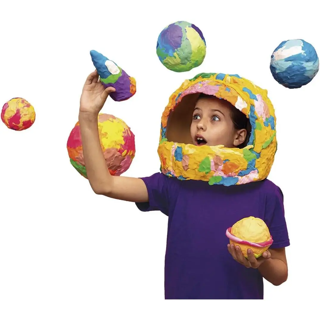 Jovi plasticine pack kit of 10 pastilles units of plasticine assorted colors, small size, does not dry, moldable with great plasticity, educational gift for children, ideal for school, replacement. Back to school, primary school supplies