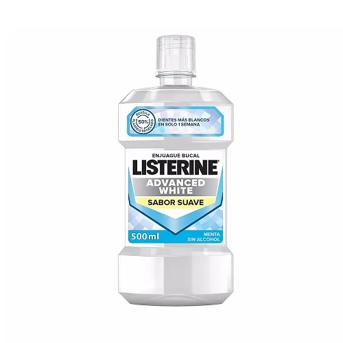 Listerine Blanqueador Avanzado Suave 500 Ml