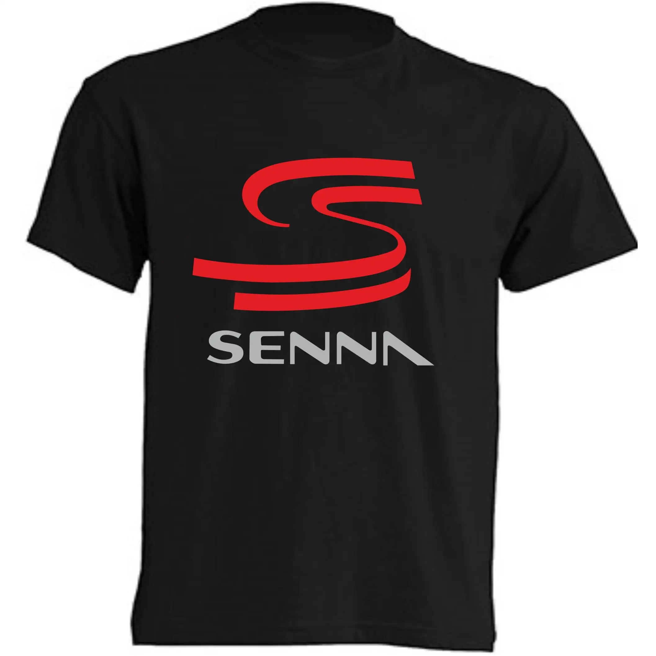 T-shirt Ayrton Senna - | Cotton | Short sleeve-tubular fabric, without side seams. -Smooth point