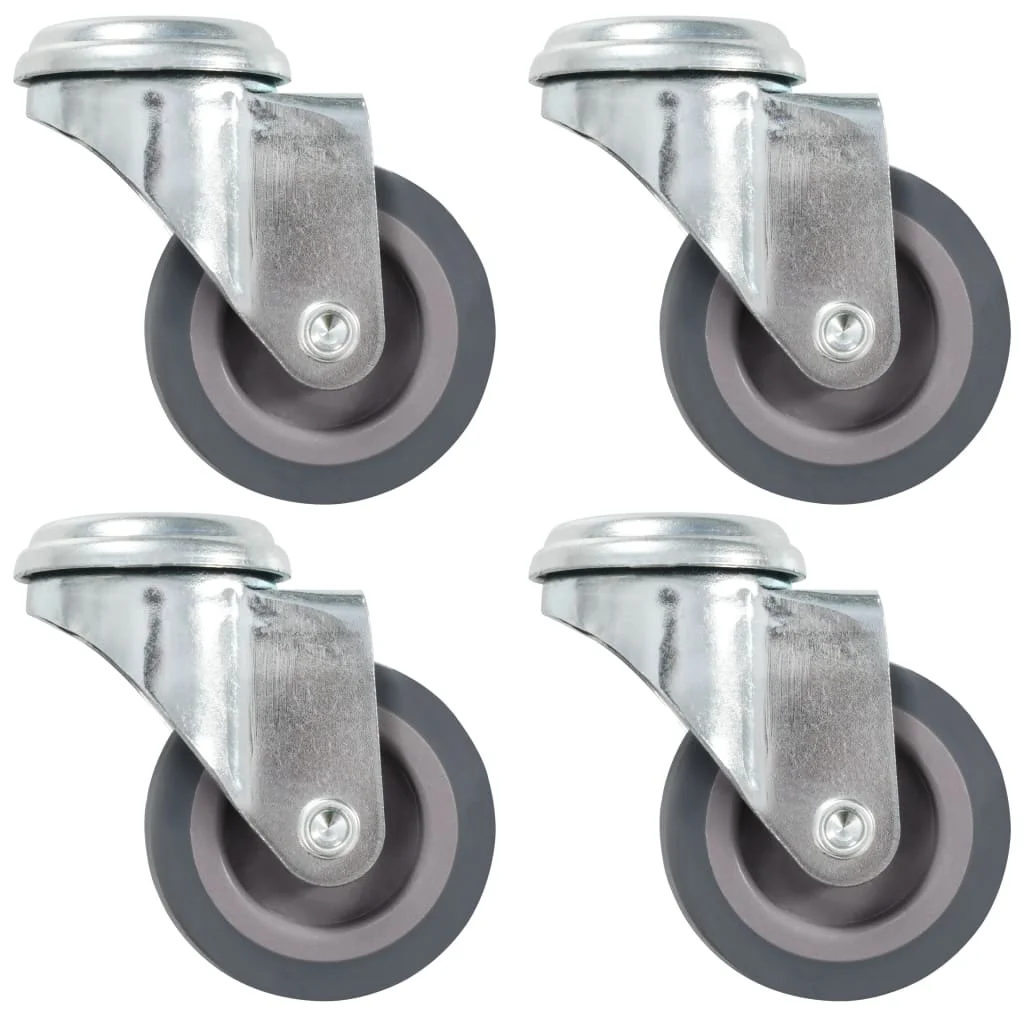 VidaXL swivel wheels with pin hole 4 pieces 50 mm