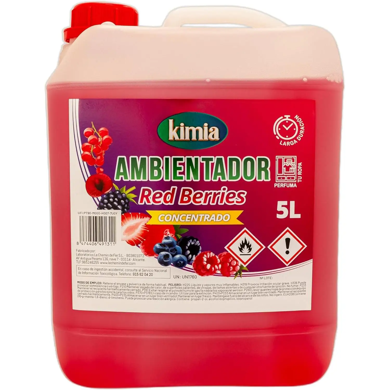 PERFUMADOR AMBIENTADOR DE HOGAR KIMIA RED BERRIES 5L