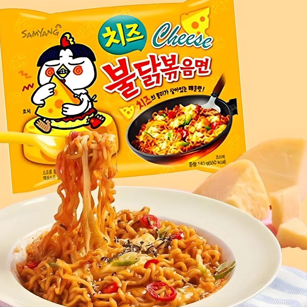 Samyang cheese buldak ramen hot chicken favor korean ramen 140g x 5