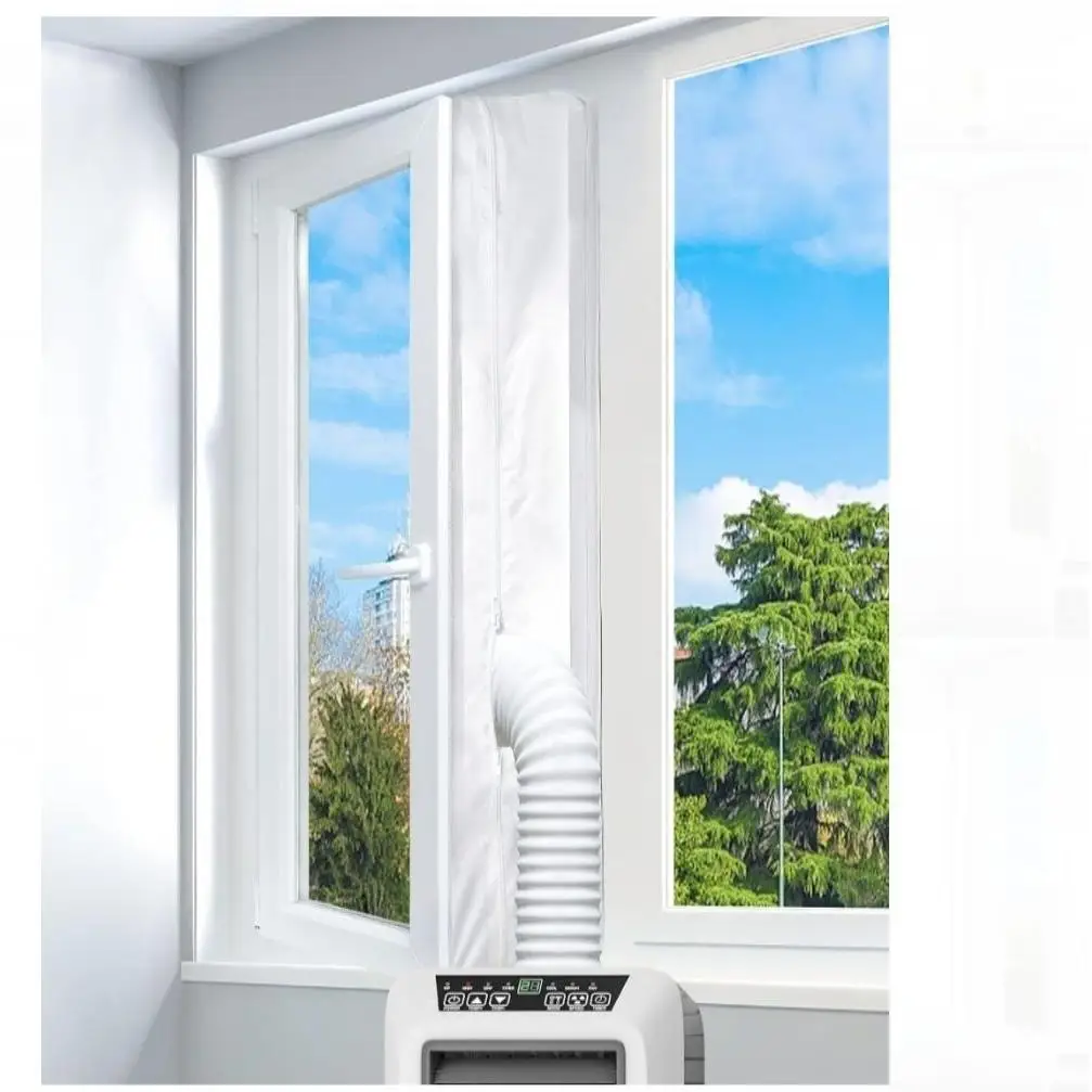 Sello de Ventana Universal EGNBU 400 cm para Aire Acondicionado Portátil, Fácil Instalación sin Perforar, Reduce Consumo Energético