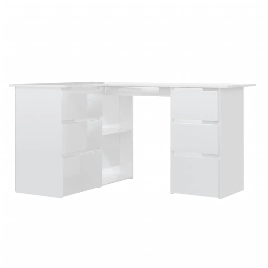 VidaXL desk corner Cum Laude 4 drawers + 2 doors 76x145x100 cm