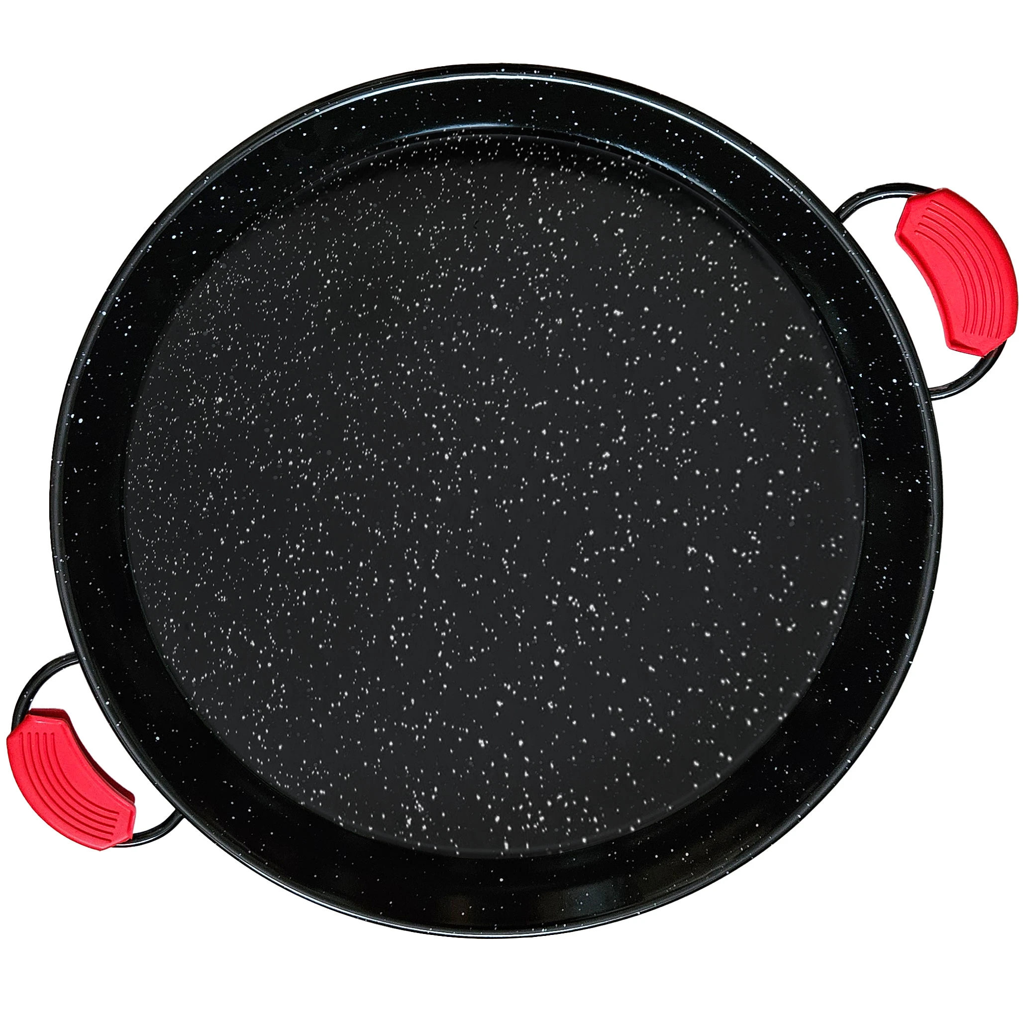 Briebe PAN38 Briebe Paellera Valenciana Esmaltada 38cm, Amtiadherente 8 Raciones de Paella, Gas, Horno, , Negro