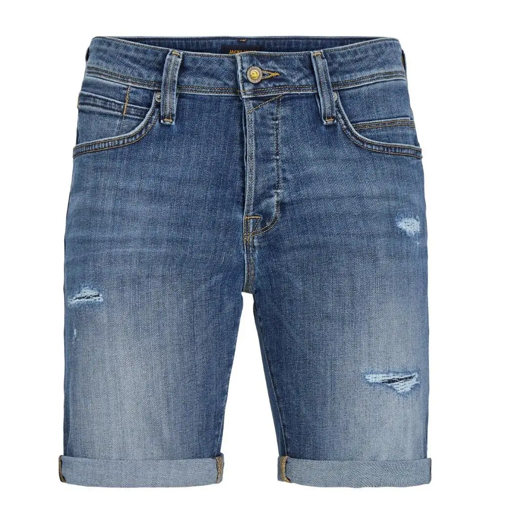 Jack & Jones Hombre Short Bermudas con 5 Bolsillos Mod JJIRICK JJFOX - 039 Blue Denim Moda Casual Informal Ref 250490
