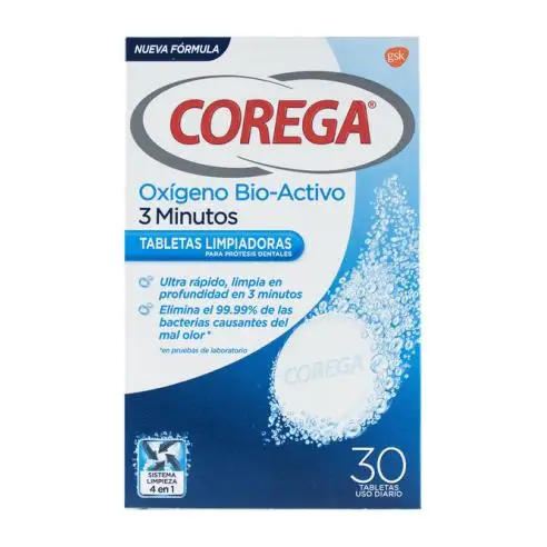 COREGA 3 MINUTOS OXIGENO ACTIVO 30 TABLETAS
