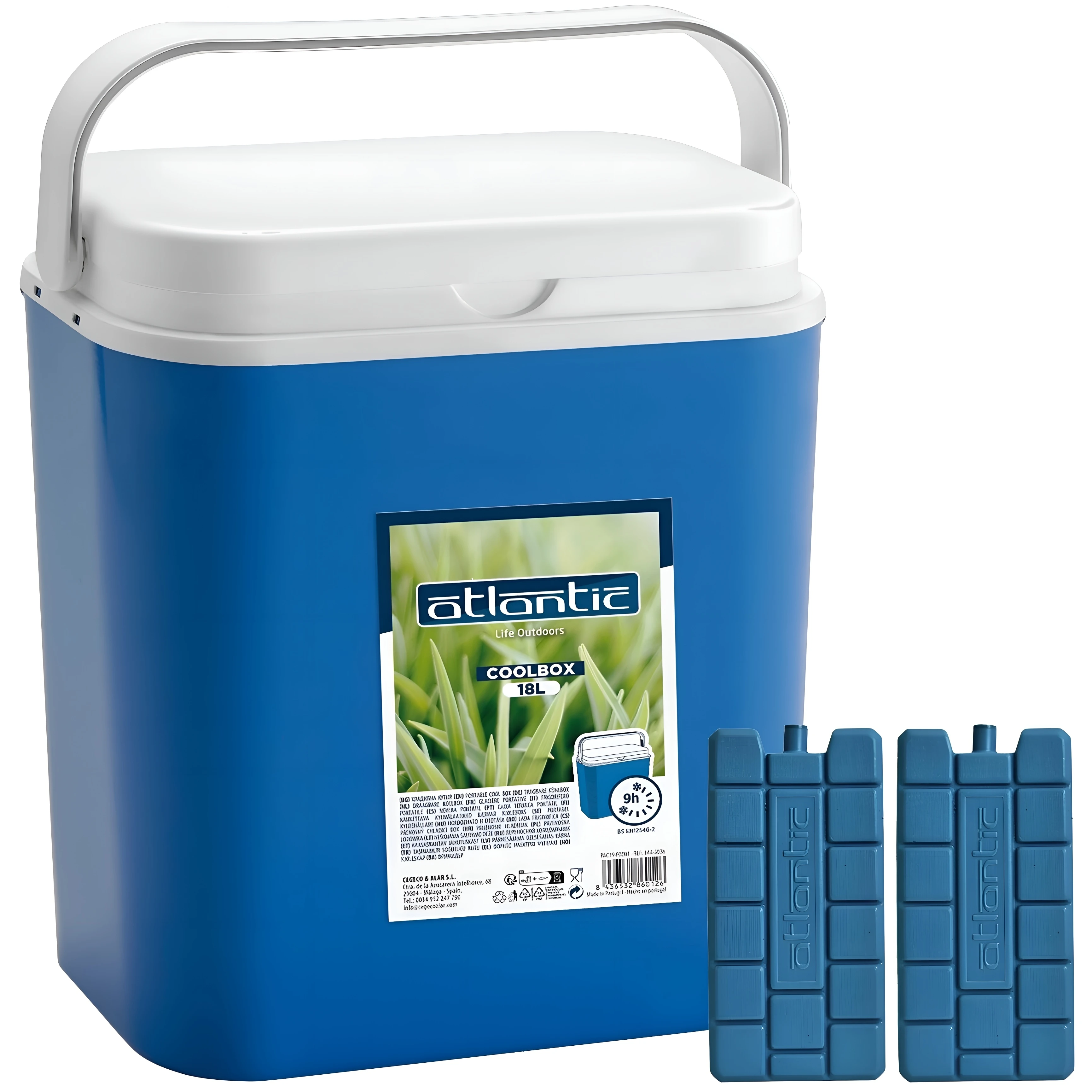 Ninguno Azul/Lila Atlantic - Nevera Portátil Térmica Capacidad 10L/18L/24L/30L - Cool Box Resistente De Polipropileno - Ideal Para Camping, Playa, Jardín, Barbacoas Y Piscina. Disponible En 3 Colores: Y - Imagen 4