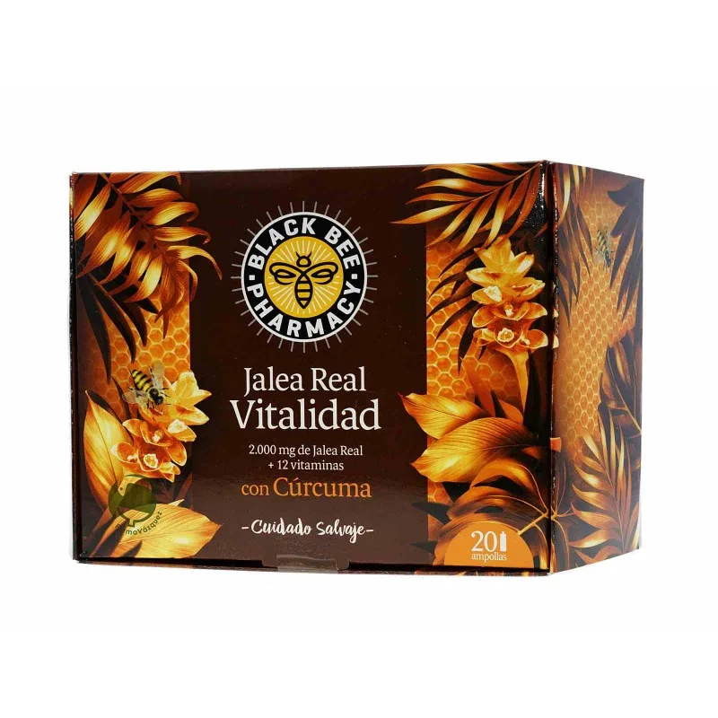 BLACK BEE PHARMACY JALEA REAL VITALIDAD 20 AMPOLLAS