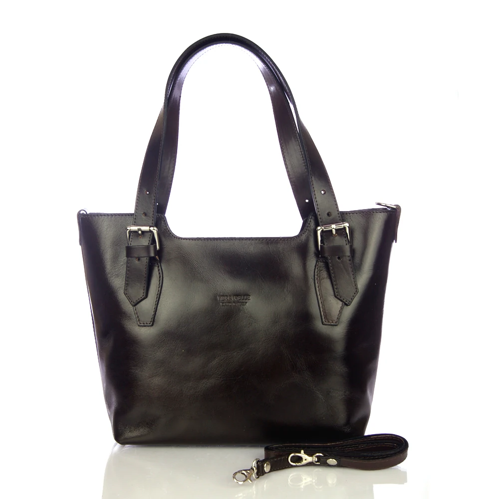 Firenze Artegiani. Aezzo tote bag woman genuine tamponate leather. Made in Italy. Vera Pelle Italian.