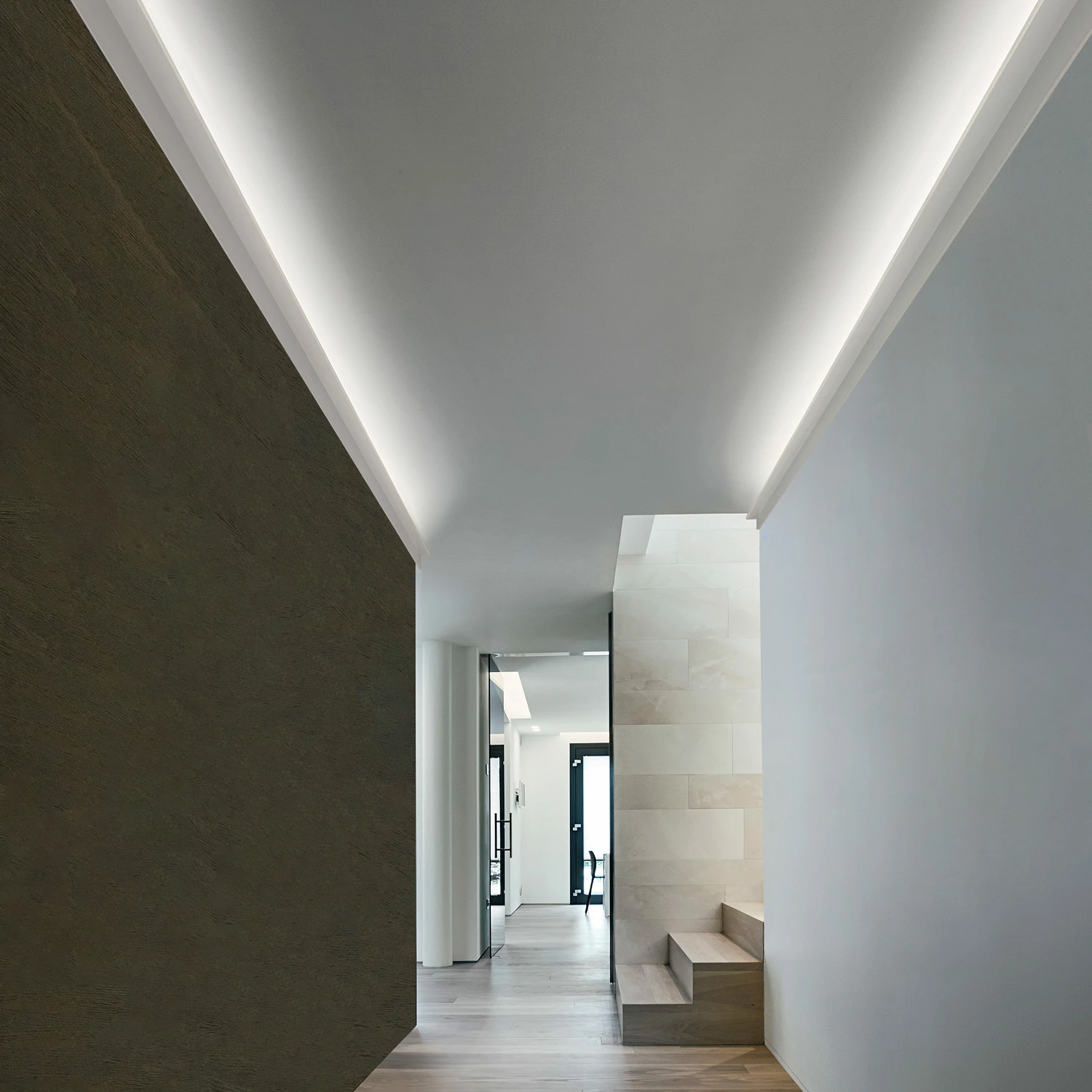 Ledkia Moldura para Tira LED 2m Flame de Alta Calidad | Iluminación Decorativa Indirecta