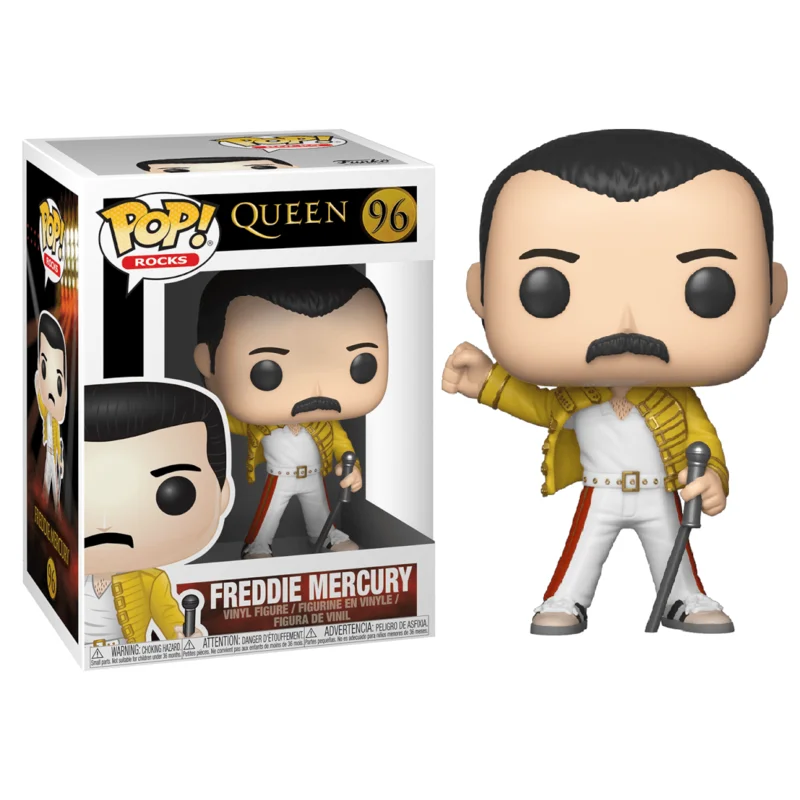 Funko Pop! Rocks: Queen-Freddie Mercury Wembley 1986-collectible vinyl figure-gift Idea-official merchandise-toys for children and adults-Music Fans - MR POPYE