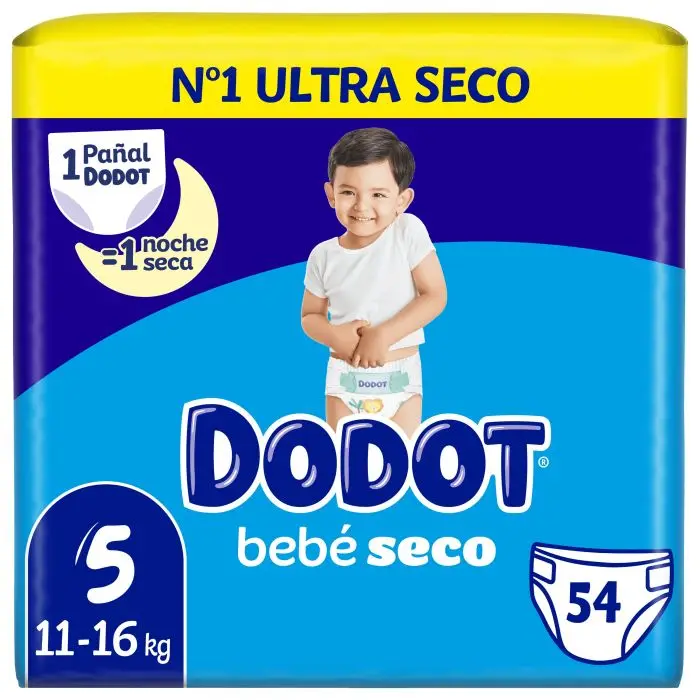 Pañales Etapas Talla 5 (11-16 Kg) - 54 Uds - Dodot
