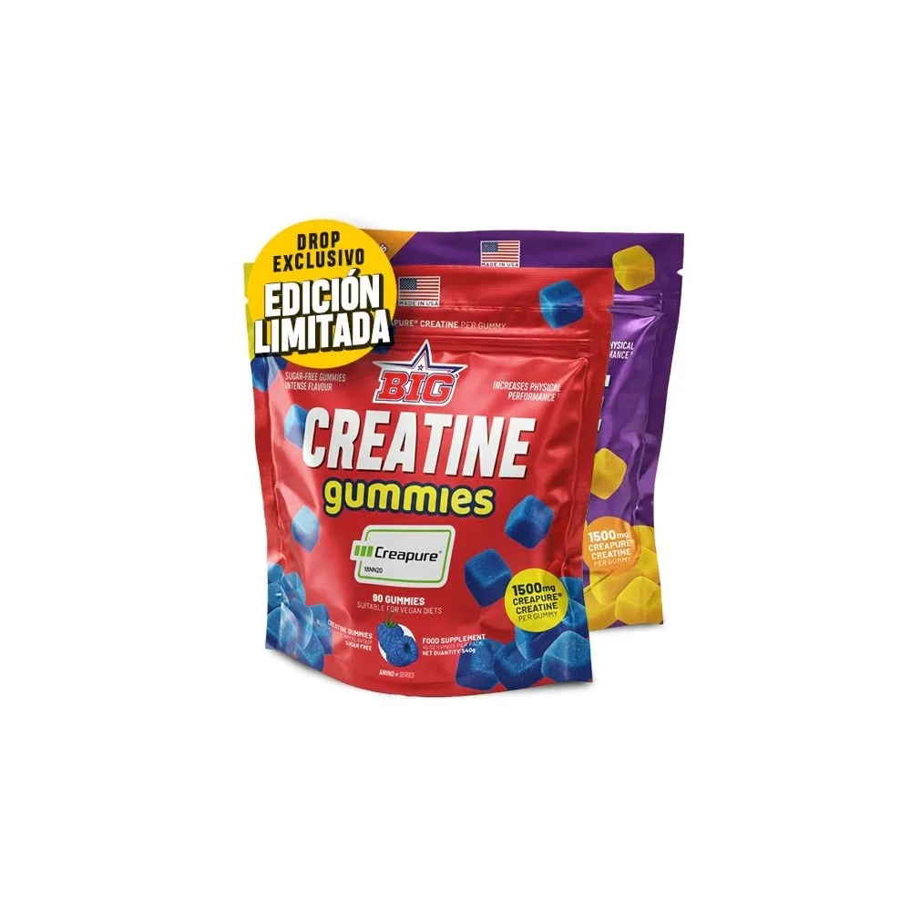 Creatine Gummies Drop – Gominolas con Creatina – Formato Masticable – 90 Gummies - BIG