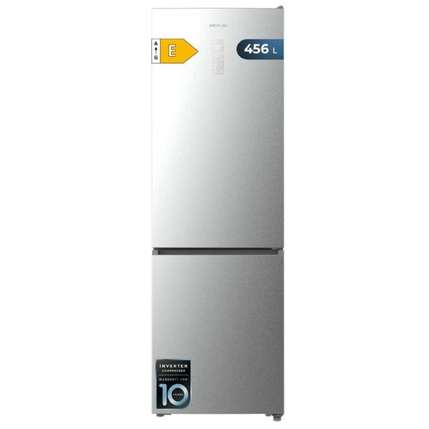 Cecotec Frigorífico Combi 456L Total No Frost Bolero CoolMarket Combi 456 Inox E. Altura 201cm y 59,5cm Ancho