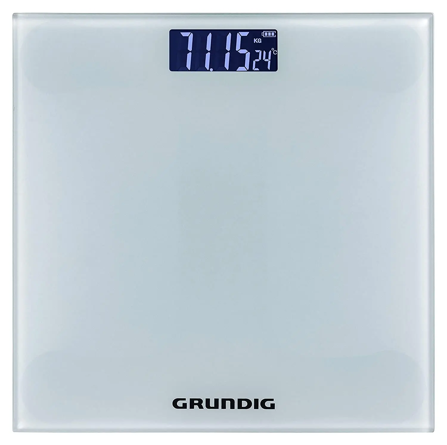 180 kg high precision digital scale Grundig scale for people, 50 grams precision, large display with ambient temperature indicator (white) Trust Quality