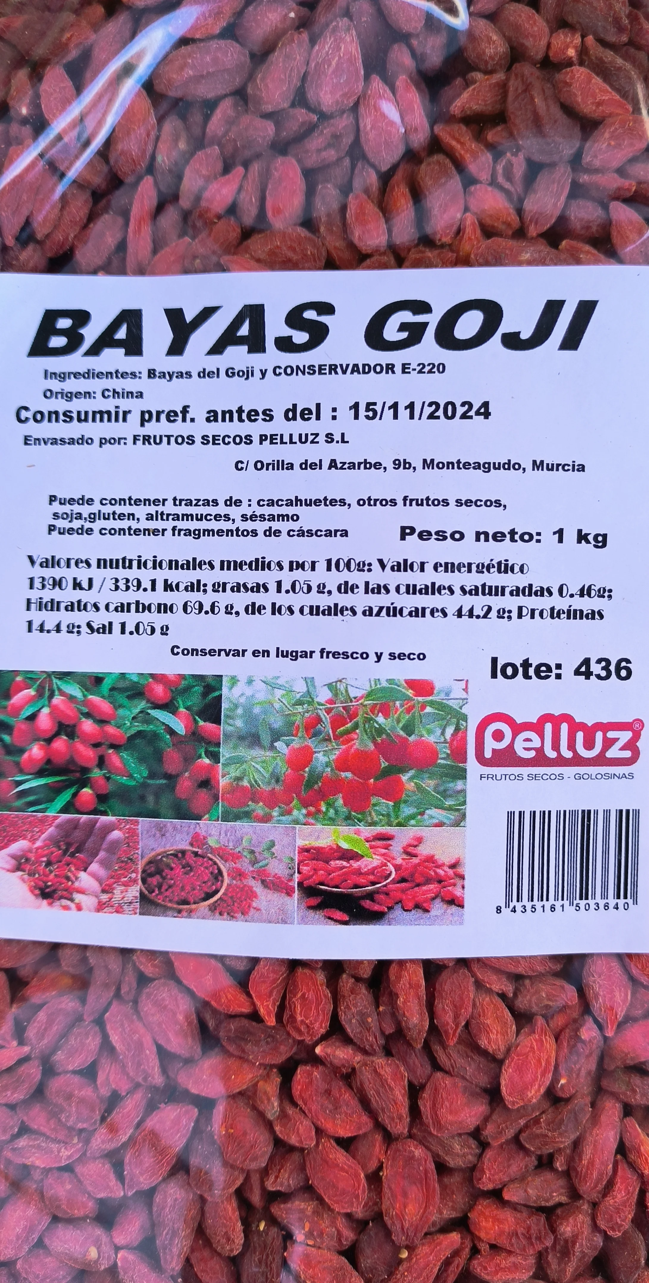 Goji Berries 1Kg-dehydrated goji berries-Pelluz