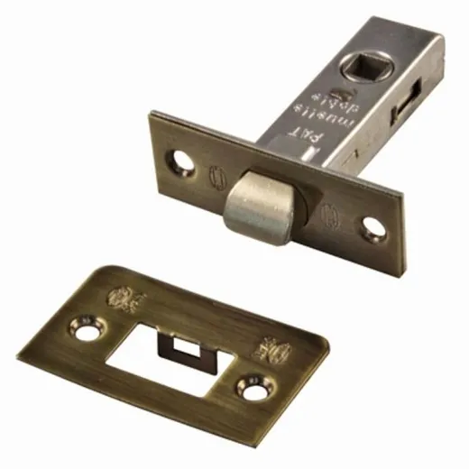 Amig Picaporte Tubu C/Rec Nº12/45mm Cuero Cuadradillo 8mm Frente 67x26mm