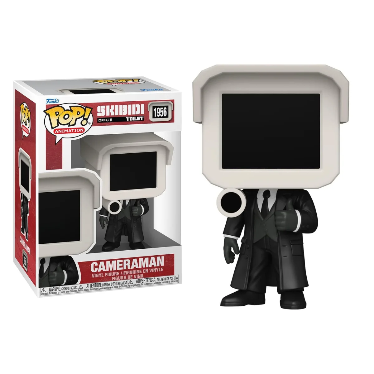 FUNKO POP! SKIBIDI TOILET - CAMERAMAN,  88835, Nº1956, PRODUCTO CON LICENCIA OFICIAL