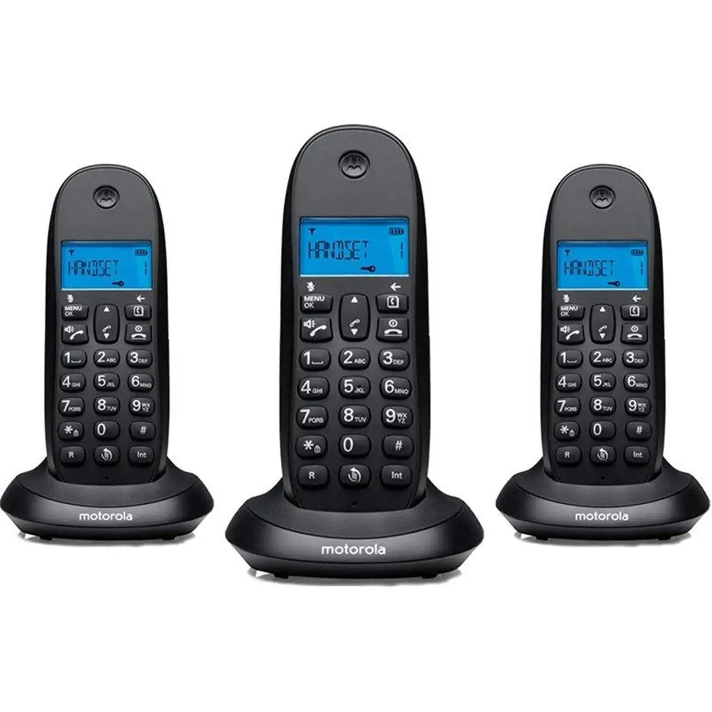 Wireless phone MOTOROLA C1003 CB + DECT Black Trio