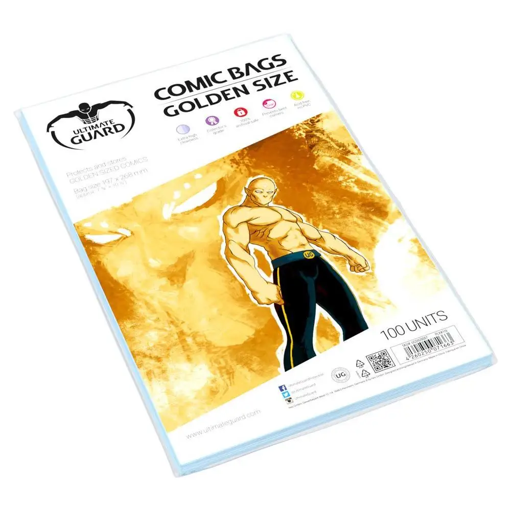 Ultimate guard comic bags bolsas de comics golden size (100)
