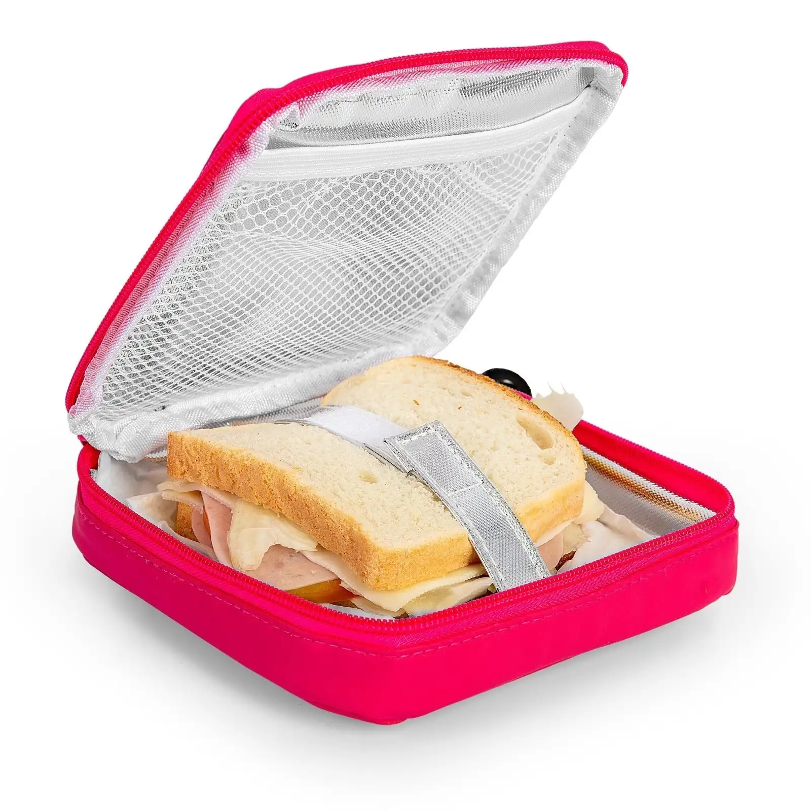 IRIS Kids - Porta Sandwich Infantil Termoinsulado con Mosquetón. Fucsia