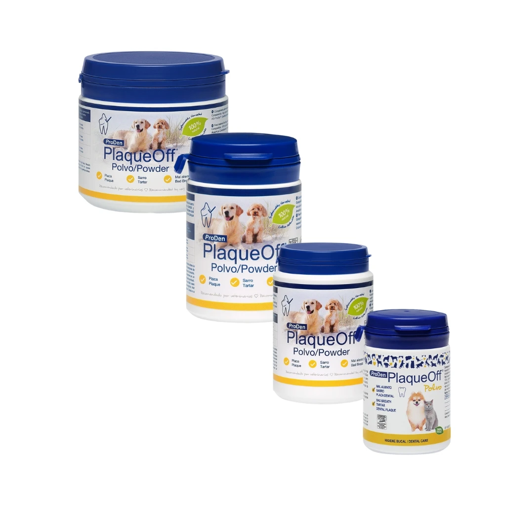 Plaqueoff - pro den (4 sizes) - powder for dogs and cats that helps with bad breath, tartar and dental plaque #1