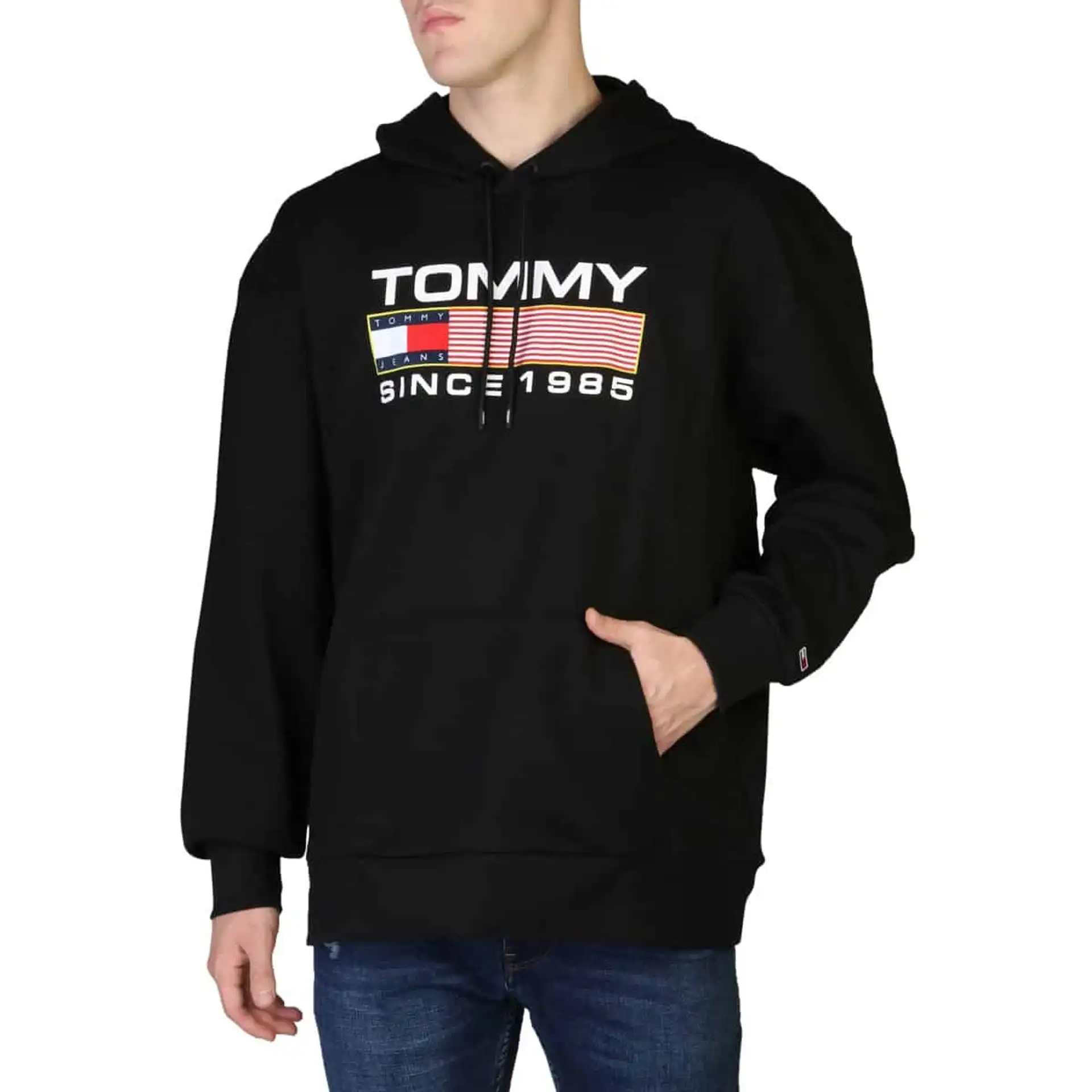 Tommy Hilfiger sweatshirt Men autumn/winter long sleeves 2 pockets cotton 100%