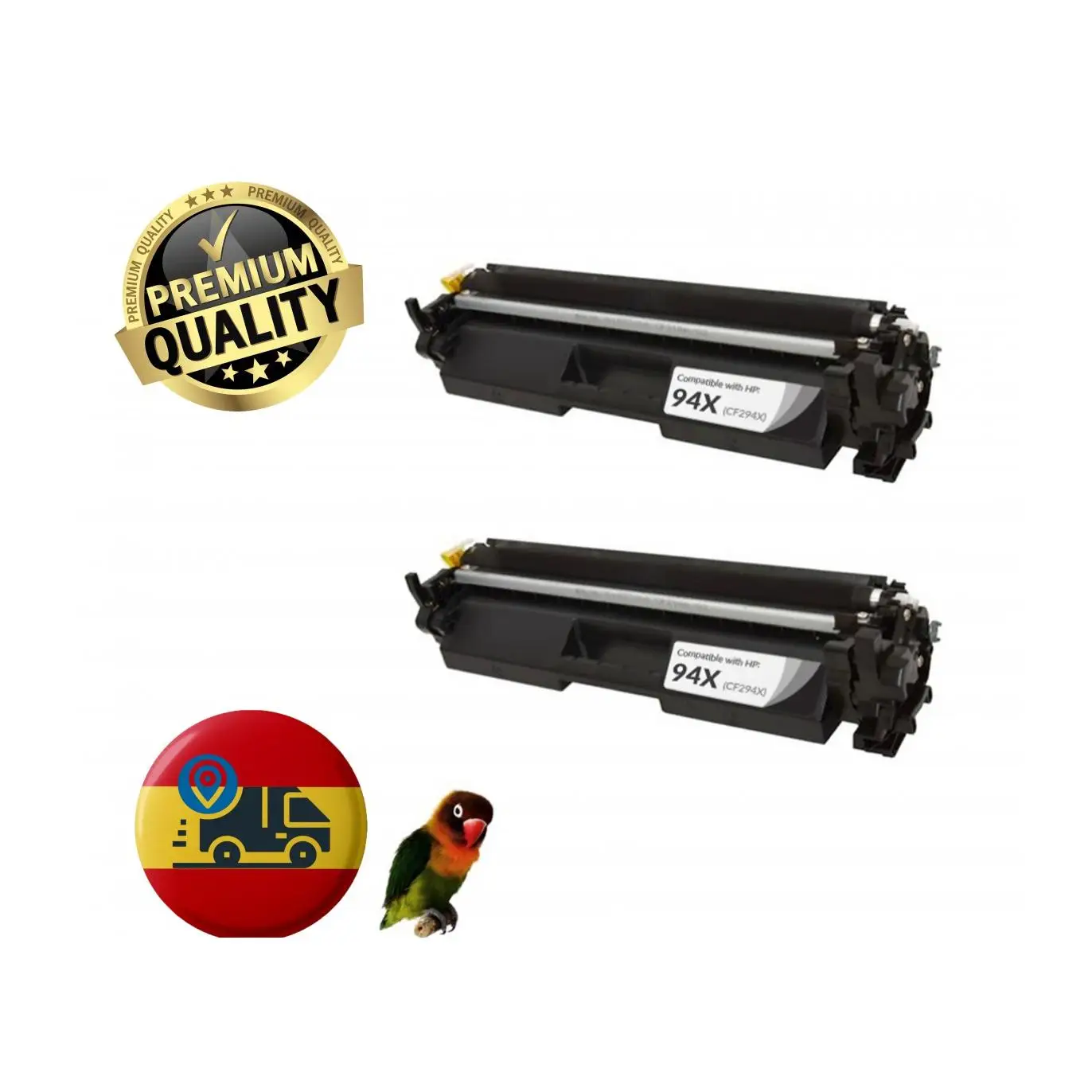 Pack 2 Toner Compatibles CF294X 94X para HP LASERJET PRO M118 MFP M140 M148 - Alta Capacidad