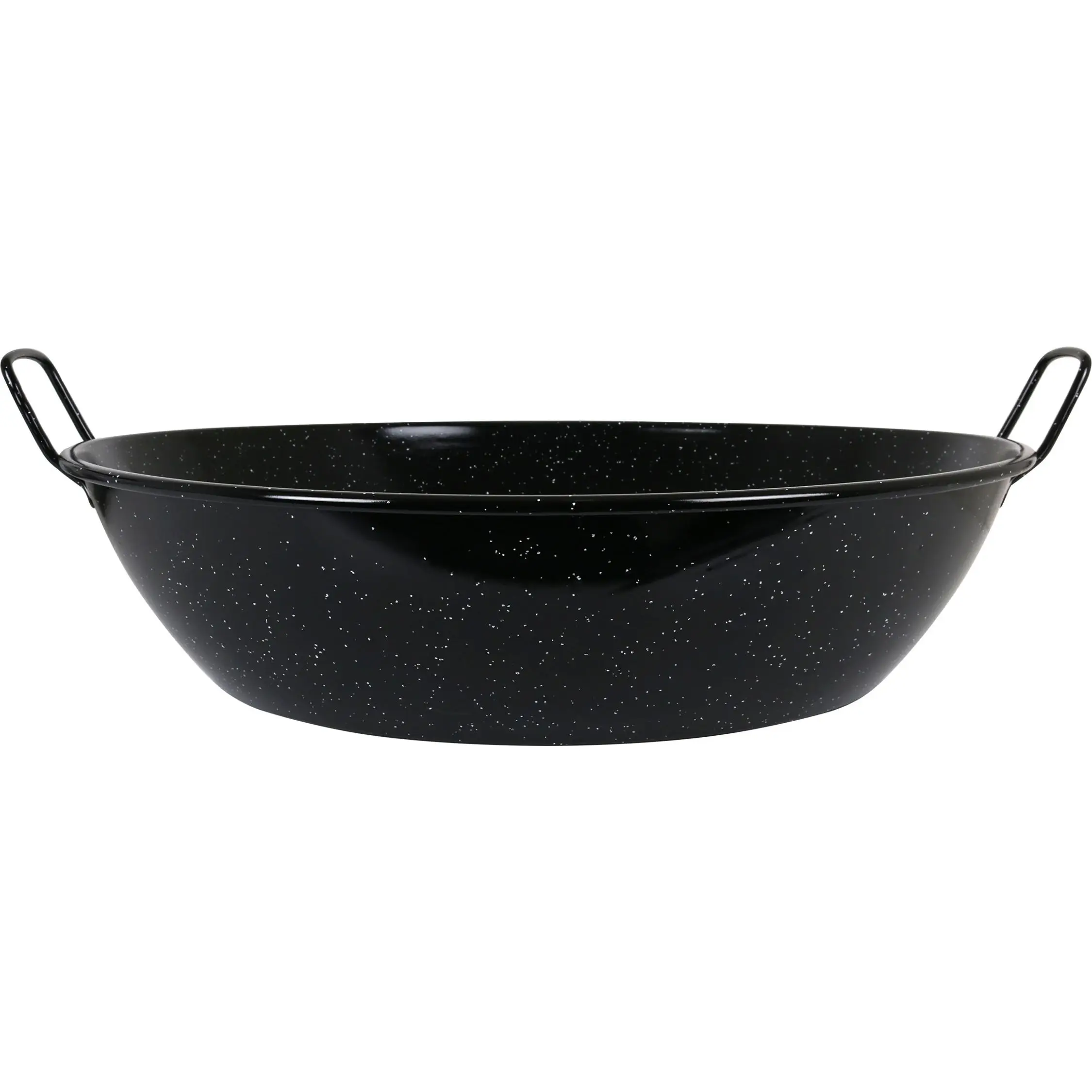 La Estrella - Paellera Honda Jaspeada 28cm, Capacidad 4-3 Litros ACERO VITRIFICADO - Antiadherente, Duradera - Mango Ergonómico