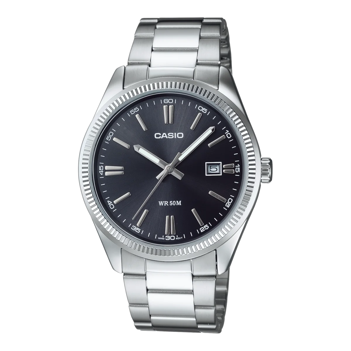 Reloj CASIO Para Hombre - Analógico con Esfera Negra y Calendario - Sumergible (50m) MTP-1302 Series - MTP-1302PD-1A1VEF
