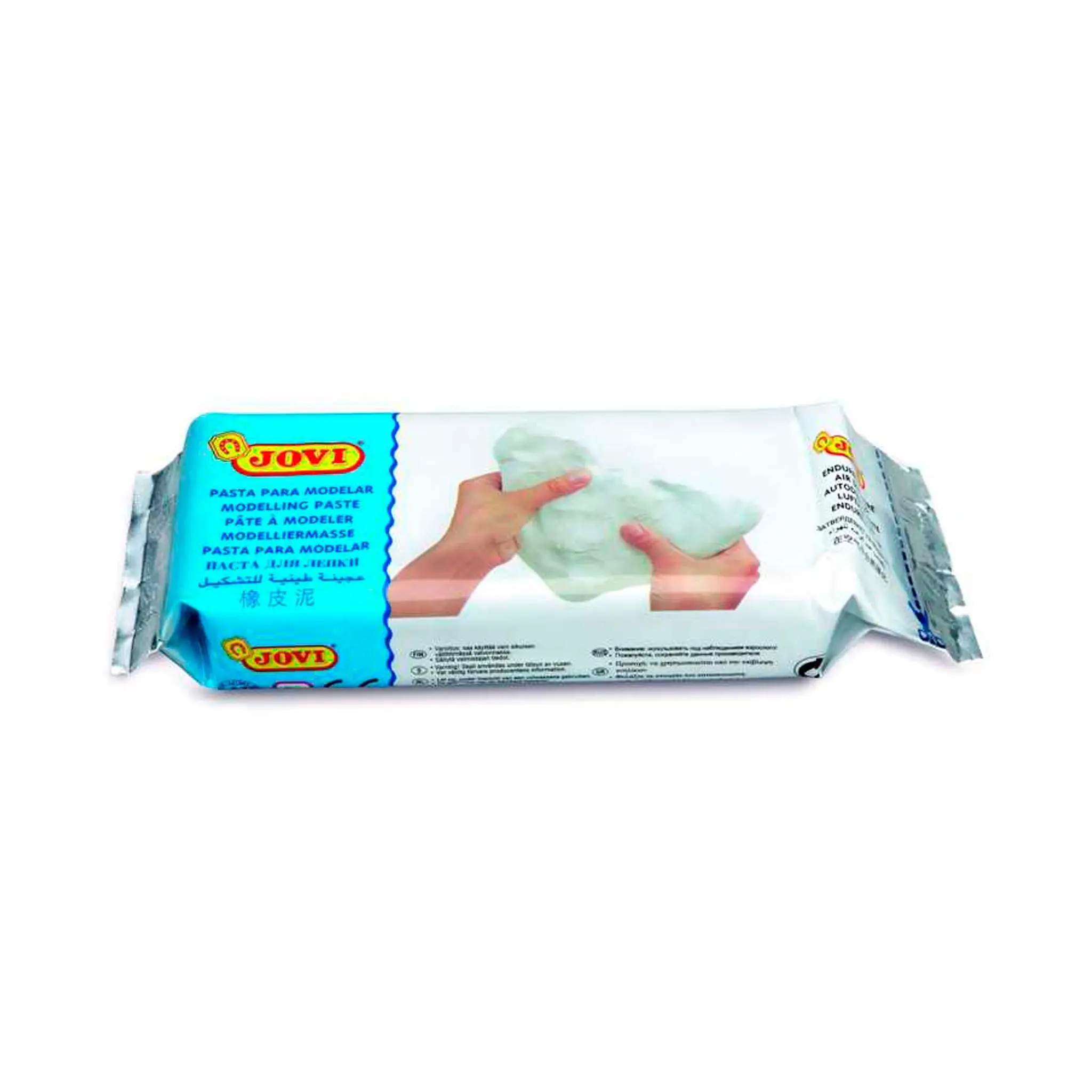 Pack 4 Pasta para Moldear Plastilina Blanca y Marron Arcilla Suave Manualidades Juguete Modelado Secado al Aire Herramienta Educativa Aprendizaje Material Escolar Bella Arte Escultura Suministros