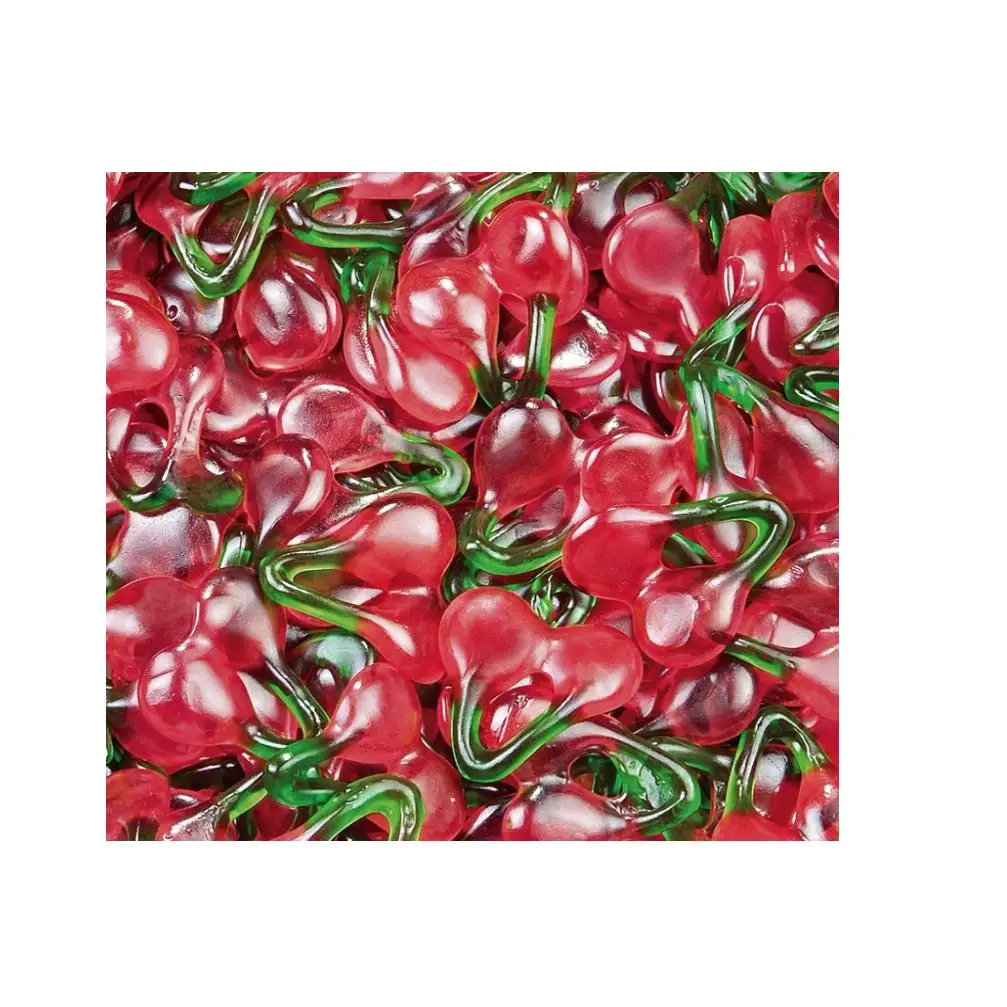 HARIBO CEREZAS BRILLO 1KG deliciosas gominolas con forma de cerezas, con un interior súper esponjoso y con intenso sabor a Cereza. SABOR ORIGINAL HARIBO TOP
