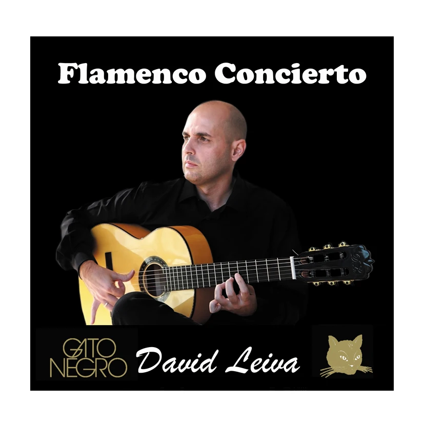 Juego de cuerdas Guitarra Flamenca Gato Negro David Leiva Concierto. Fabricadas en nylon y bajos entorchados de acero plateado alta