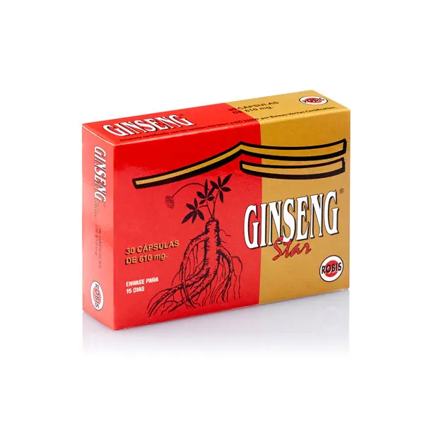 ROBIS GINSENG STAR 30 CAPSULAS. Cápsulas de ginseng rojo coreano