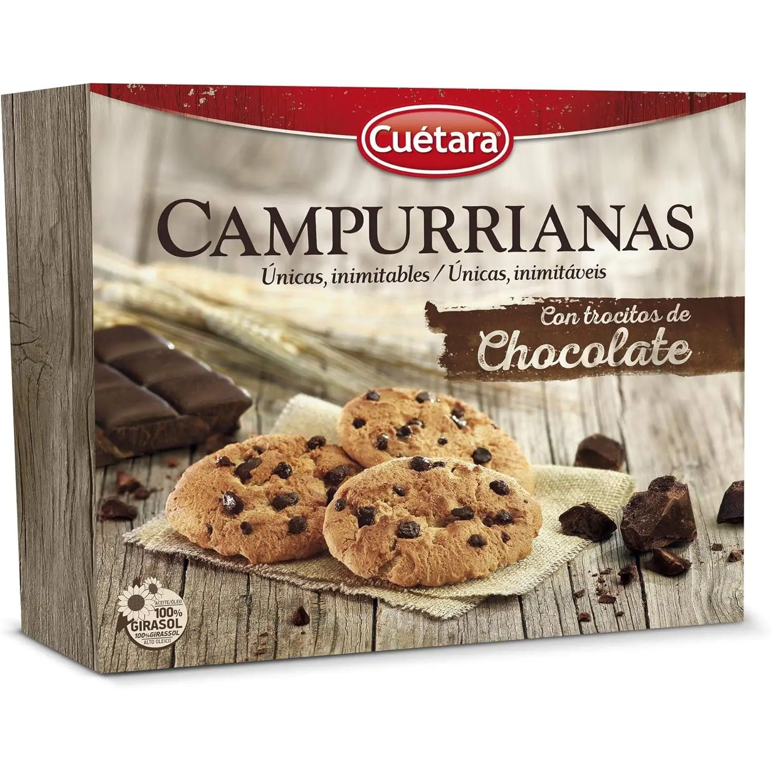 Pack de 2 Unidades de Galletas Cuétara Campurrianas con Trocitos de Chocolate