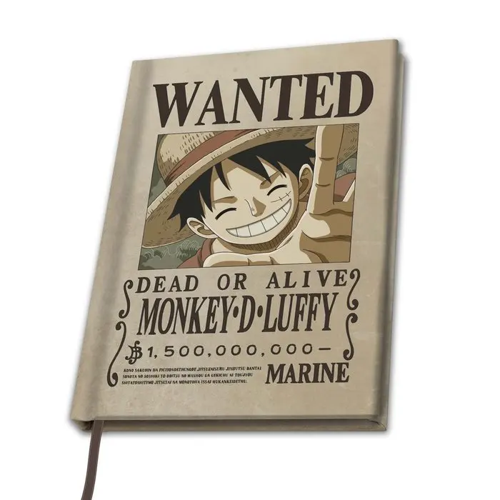 Searching for Luffy A5 Notebook from ABYSSE, featuring a hard cover, 180 high-quality pages, and a unique design, perfect for anime fans and journaling enthusiasts, with dimensions of 21.7 cm x 15.5 cm. - Product Main Image