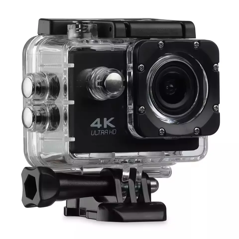 Cámara de Acción para deportes, videocámara deportiva resistente al agua, 4K, Full Hd, Go Pro, casco subacuático, Dv, cámara de píxeles para fotos